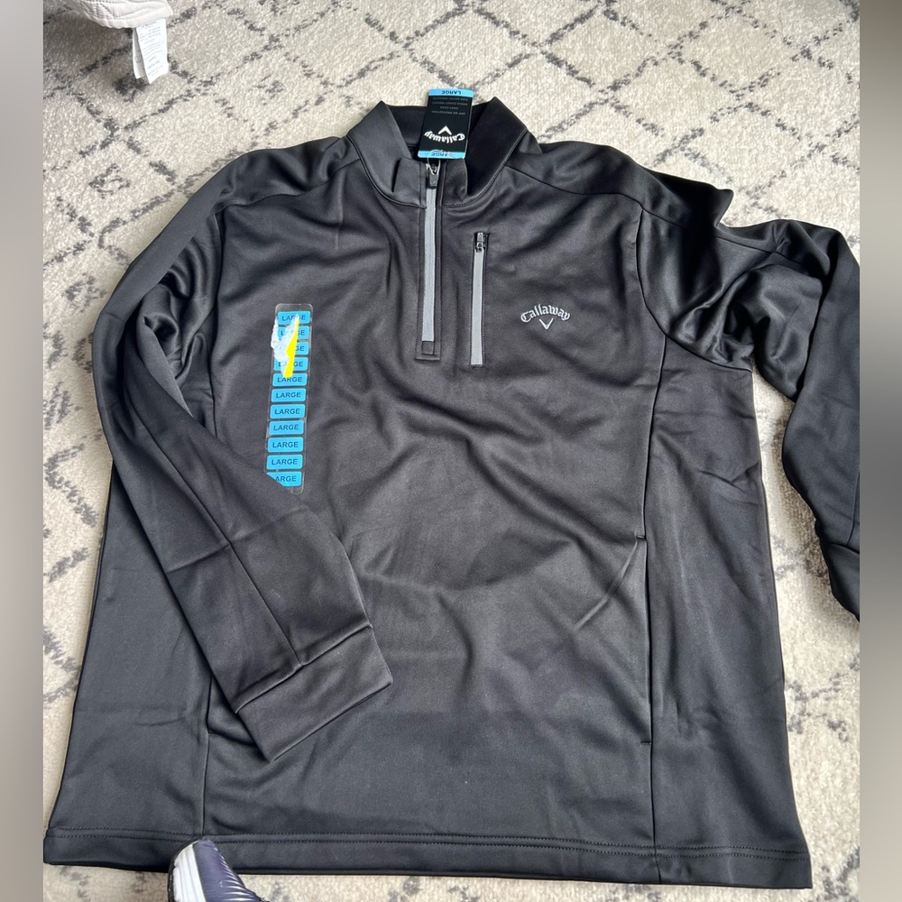 Callaway Golf Quarter Zip NEW WITH TAGS - Black